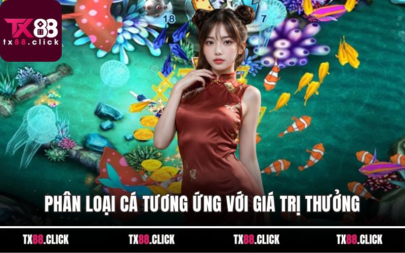 Phân loại cá tương ứng với giá trị thưởng