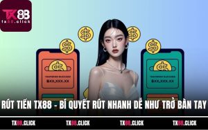 Rút tiền TX88 – Bí quyết rút nhanh, dễ như trở bàn tay!